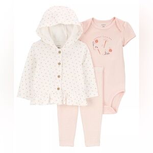 Carter's Baby 3-Piece Little Cardigan Set Size 9 Month